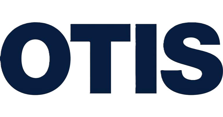 The navy blue logo for the OTIS company